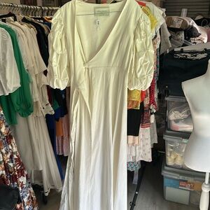 Eugenia Fernández Long Linen Dress